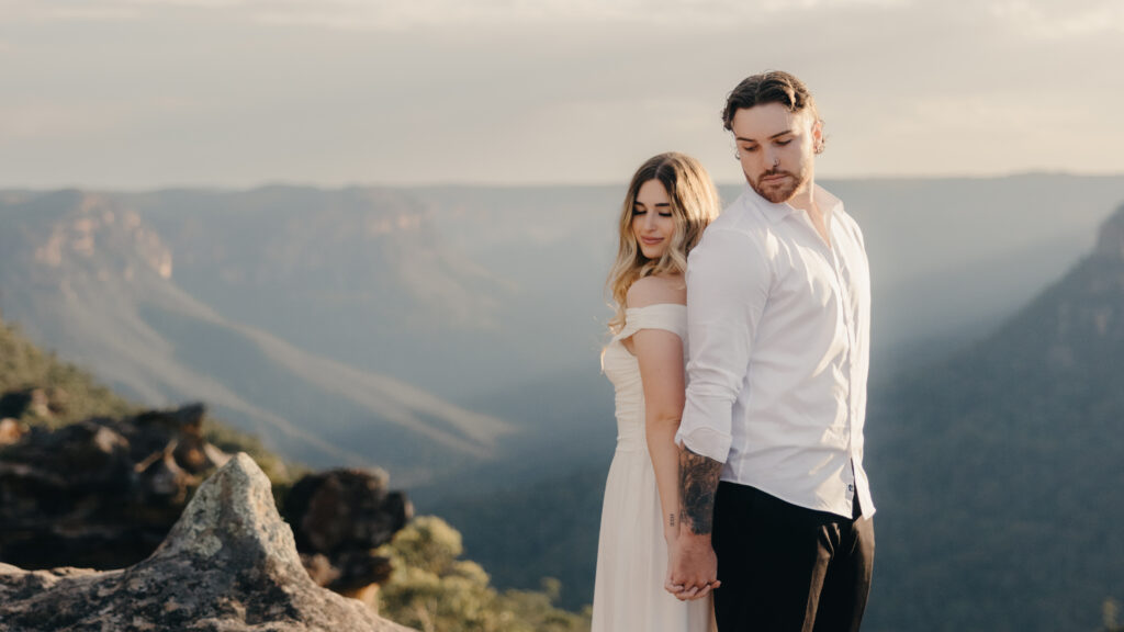 Blue Mountains surprise proposal Session engagement photo