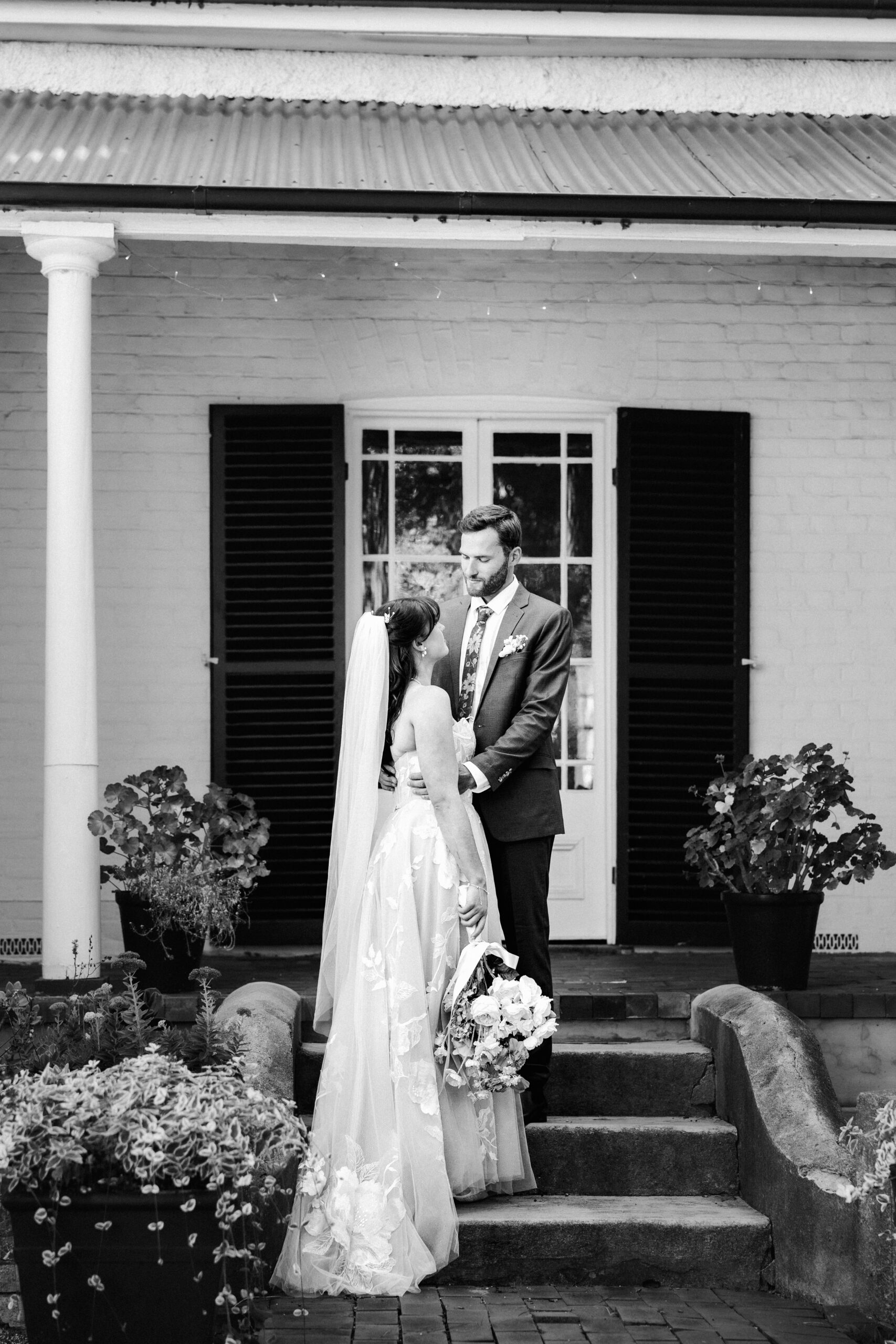 editorial bathurst black and white wedding photo