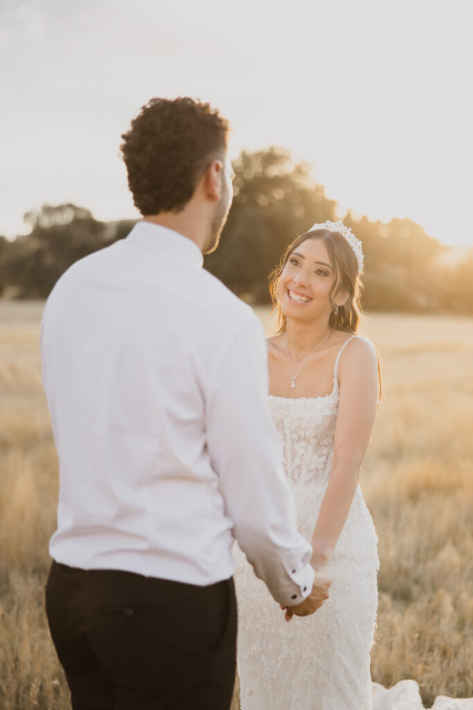 Charles & Ishana - getting wedding photos at The Hayshed by Meredith Photography